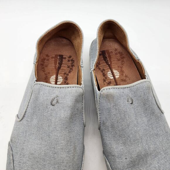 Olukai Waialua Canvas Slip-on Shoes Women's 10 Blue Casual Sneaker - Picture 3 of 7